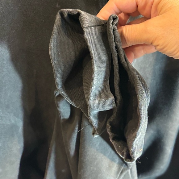 SMASH + TESS Sz M Zipper Jumpsuit 100% Tencel Pockets Collar in Barely Black - Picture 9 of 13